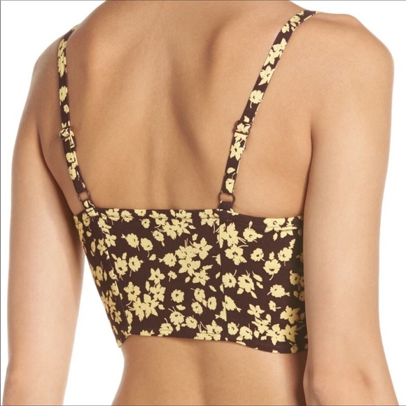 Free People All Mine Longline Bralette Aubergine M - Picture 2 of 3